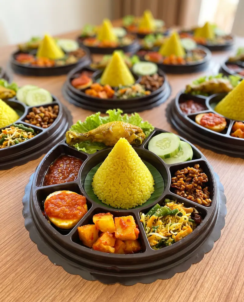 Tumpeng modern Makassar & Gowa untuk syukuran & ulang tahun — Anri Catering